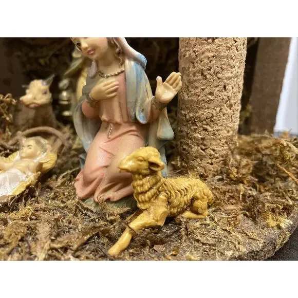 Nativity Scene Set 9 Piece Figurine Made in Italy Handmade Christmas Vintage - Picture 15 of 15